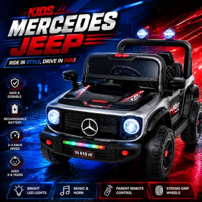 KIDS MERCEDES JEEP LUXURY RIDE-ON CAR ELECTRIC KIDS SUV LED LIGHTS