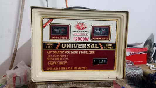 Brand New Universal Stabilizer 12,000 Watt in Genion condition