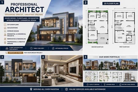 Professional Architect | House Maps, Floor Plans & 3D Elevation