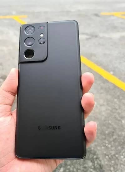 S21 Ultra 16/512 Single Sim Approved Just Minor Glass Crack And Dot