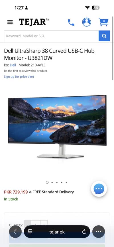 Dell ultrasharp u3821dw curve 38 inch 4k