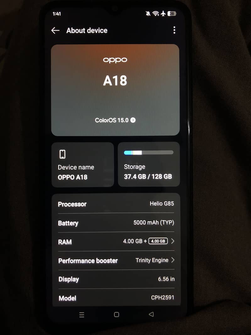 OPPO A18 0