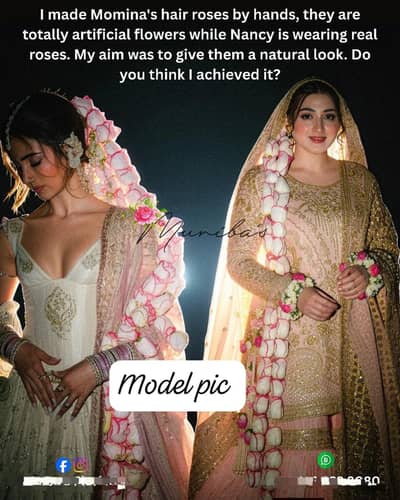Hand made customized flower gajjry or jewelry available