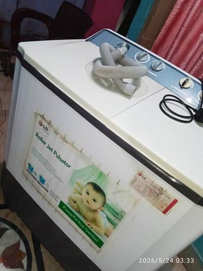 LG washing machine twin tub model number P1400RON ROLLER JET