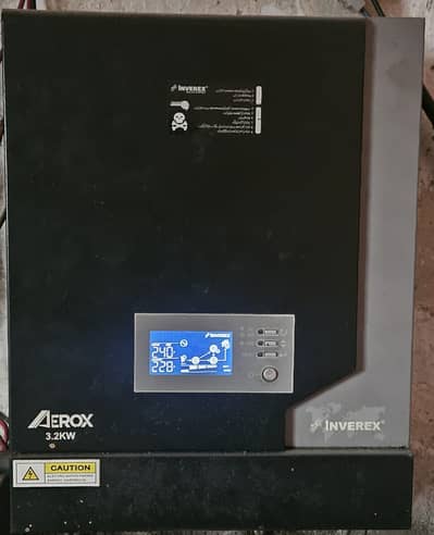 Inverex 3.2kw Hybrid inverter with panels and stand