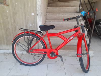 Red & Black Bicycle Good Condition New Tubes & New Blue Bell No Damage