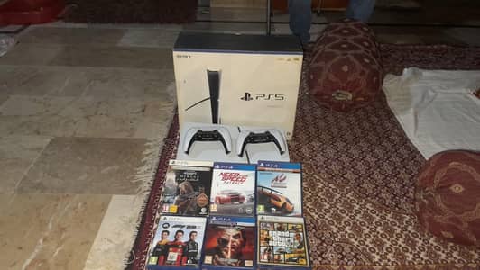 PS5 Slim Disc Variation 1TB with Games