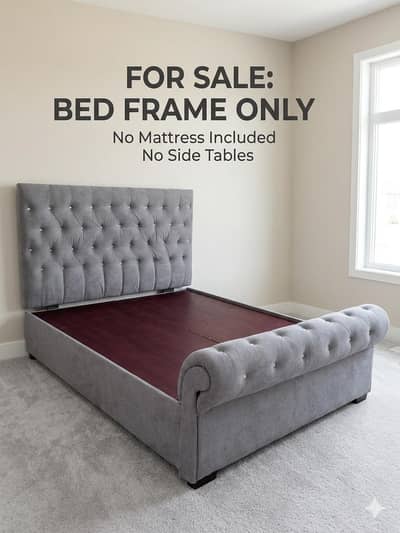 Queen Size Double Bed without mattress