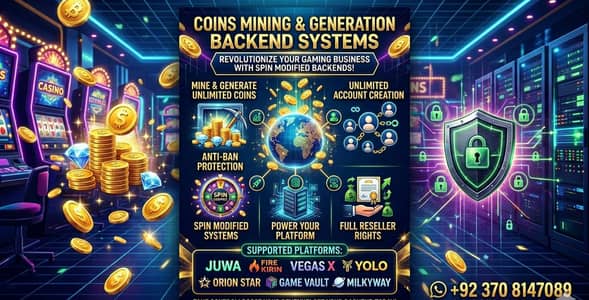 Coins Mining & Generation Backends Orion star etc