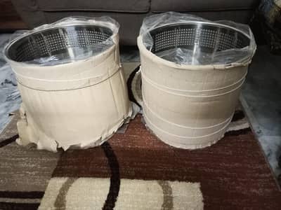 Steel planters pot