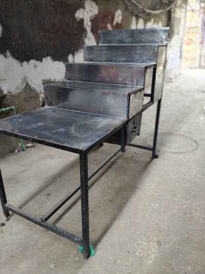 display counter chargha fish fry items etc