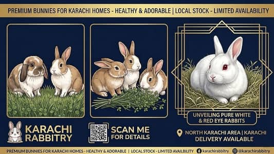 Pure-Bred New Zealand White & Multicolored Premium Home-Raised Rabbits
