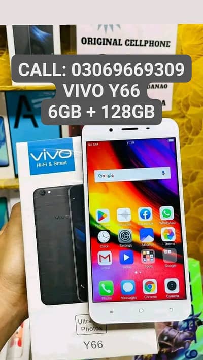 Vivo Y66PTA Approved 6GB + 128GB With Box 10by10 With Warranty
