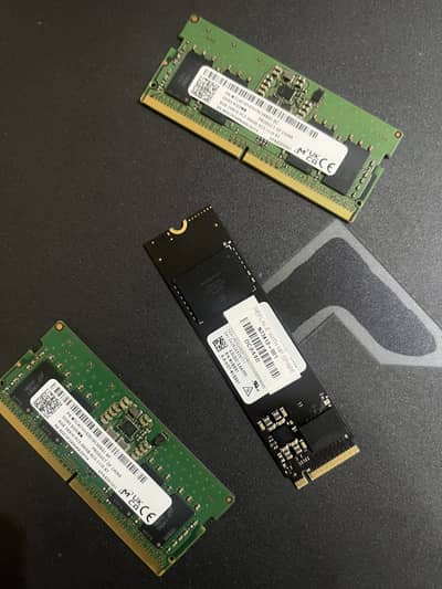 8 GB DDR 5 Rams + 512 GB Nvme