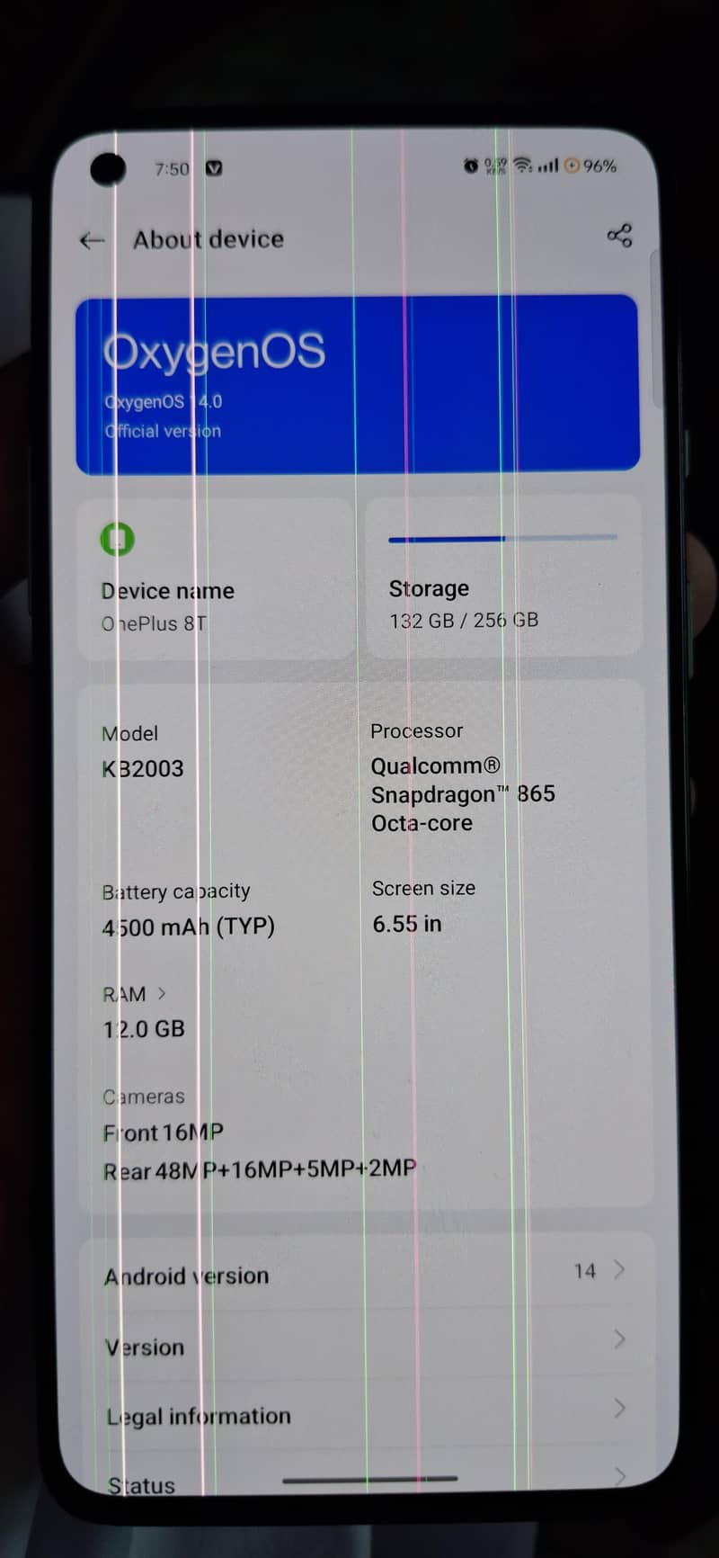 One Plus 8T 4