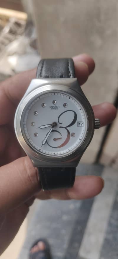 Swatch original down second swiss watch