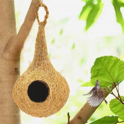 pack of four handmade birds nests