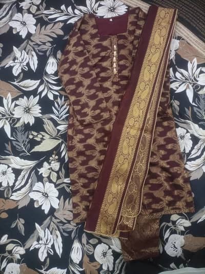 Only one time used full banarsi dress