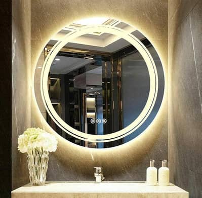 LED eteched mirror