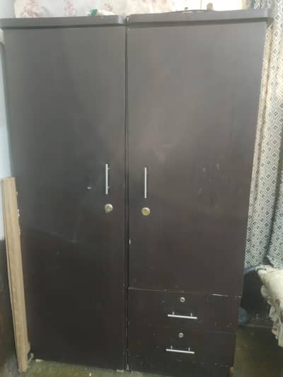 wooden wardrobe