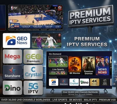 IPTV Subscription HD/4K | Sports, Movies, News Channels