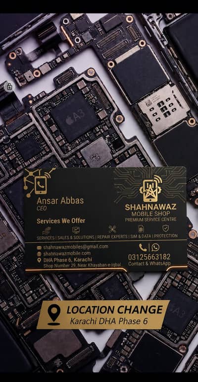 iPhone and Android motherboard and panels