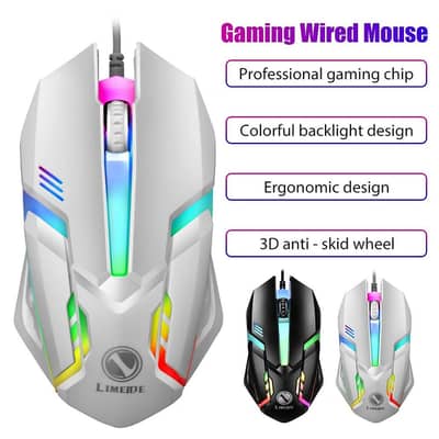 GM-206 backlit optical wired gaming mouse,