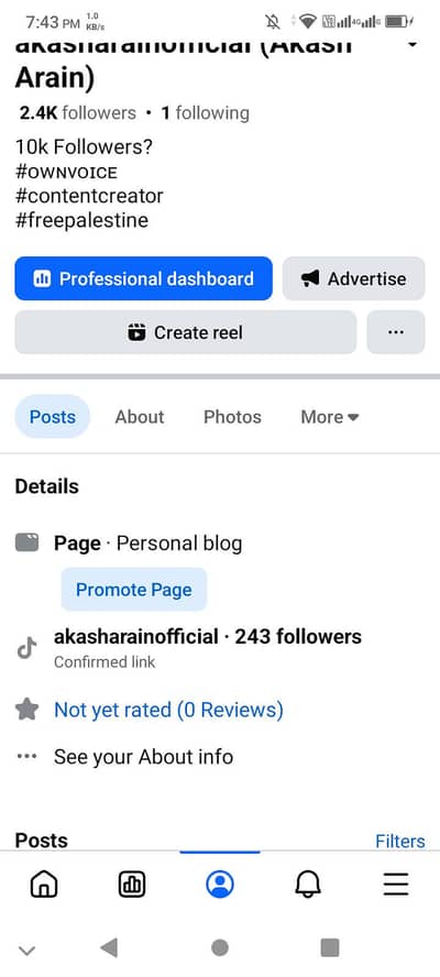 FaceBook Page For Sale