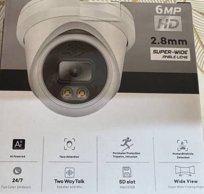 Brand New OLLZ 6MP IP Camera | Full Color 24/7 | Two-Way Audio