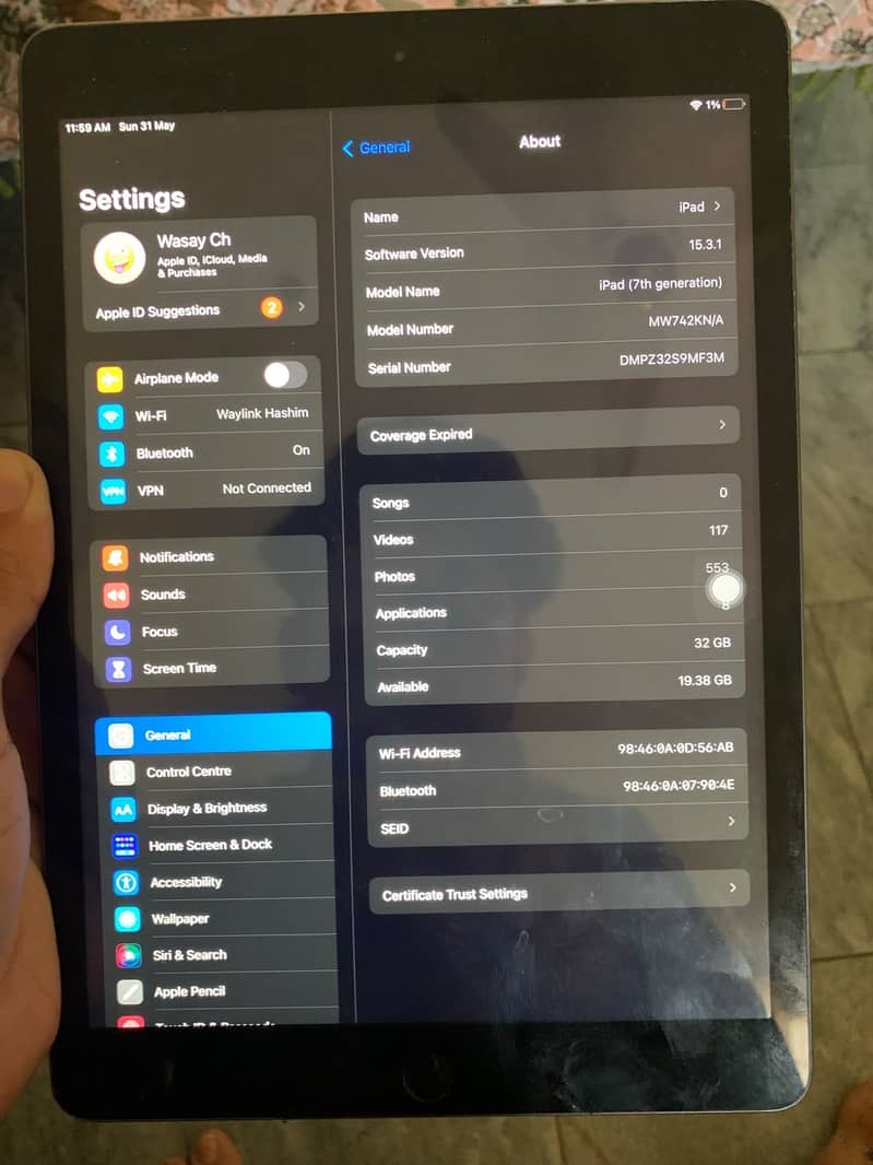 Ipad 7th generation 3
