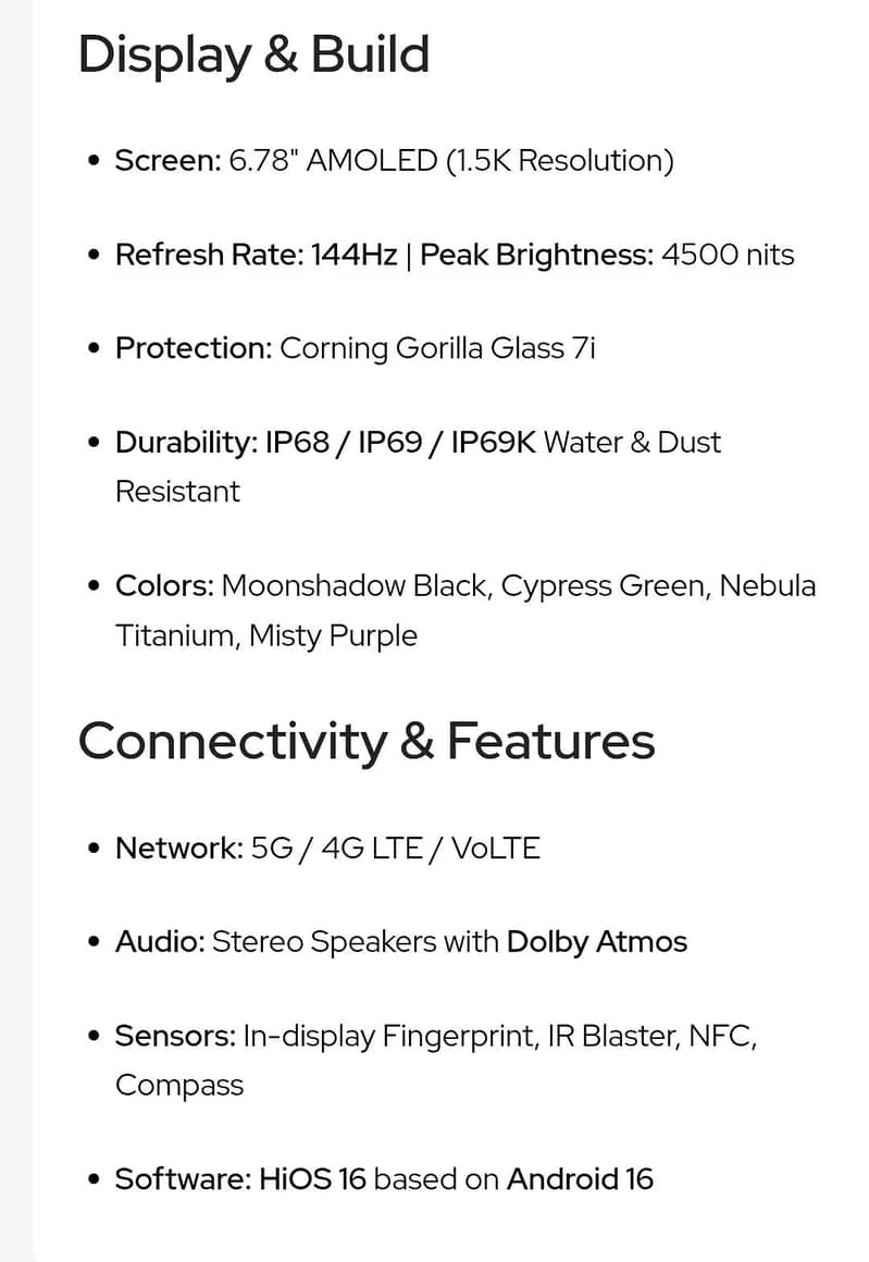 Tecno camon 50 4