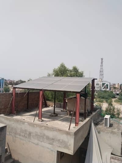 One season used Solar panels and structure with fitting for sale
