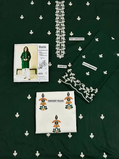 2 piece unstitched suit