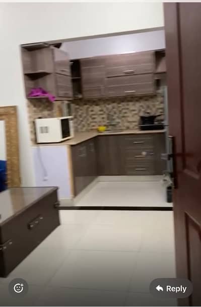 Neat & clean one bed furnished flat available for rent at 4th floor