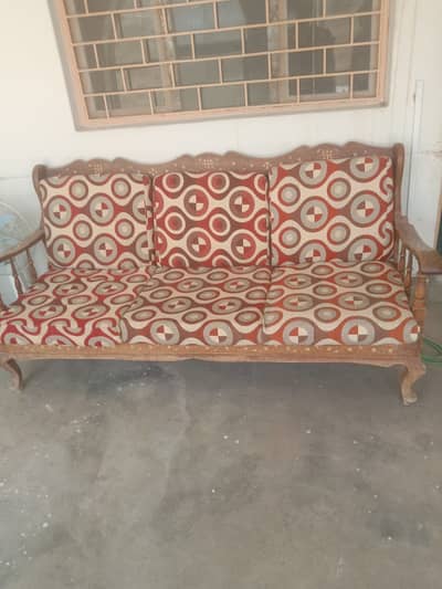 5 Seater Wooden Sofa Set for Sale Wood Drawing Room Furniture