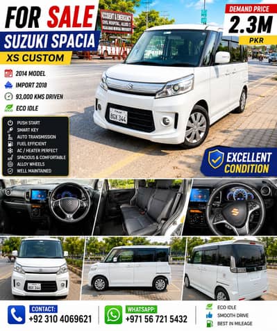 Suzuki Spacia Xs Custom Semi Hybrid 2014