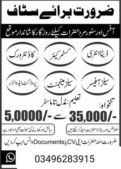Full time and part time jobs