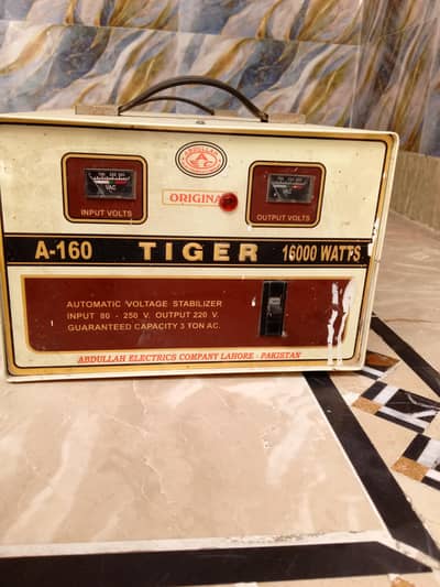 Tiger A-160 Voltage Stabilizer 16000 Watts – Working Condition l