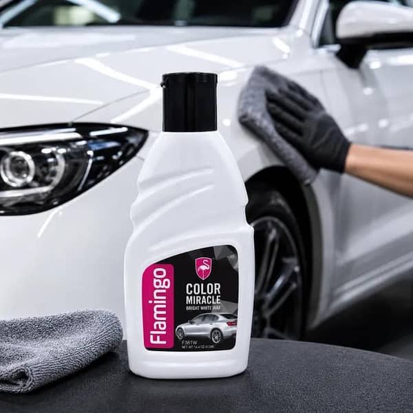Flamingo Color Miracle Bright White Wax 410ml – Car Polish & Shine Restorer