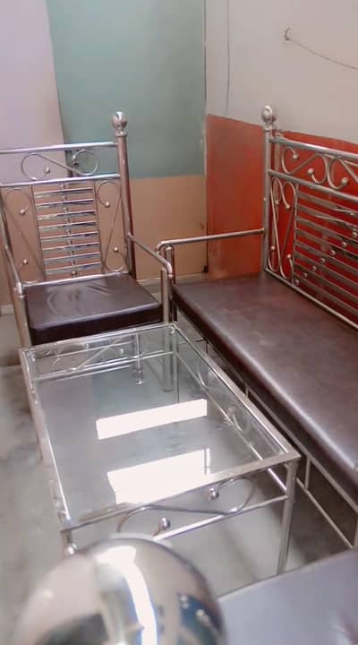 5 seater sofa set pure steel