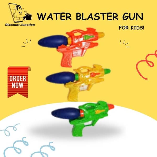 Triple Splash Water Gun Set for Kids – 3-Piece Summer Outdoor Fun