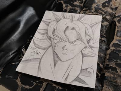 Ultra Instinct Goku Pencil Drawing |