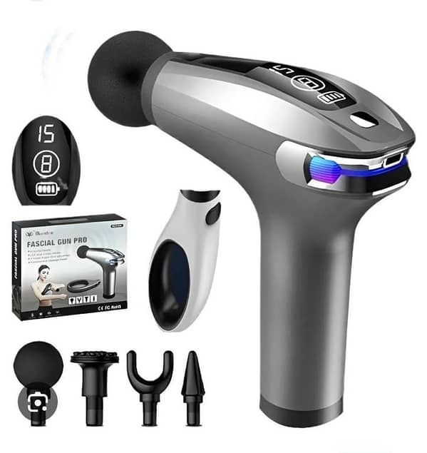 LED Fascial Gunn PRO Rechargeable Vibrating Fitness Messager with USB Charging