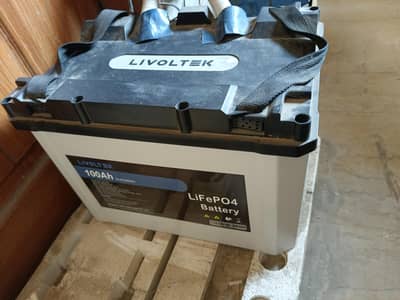 5month used livoltek lithium ion battery 100ah 24v