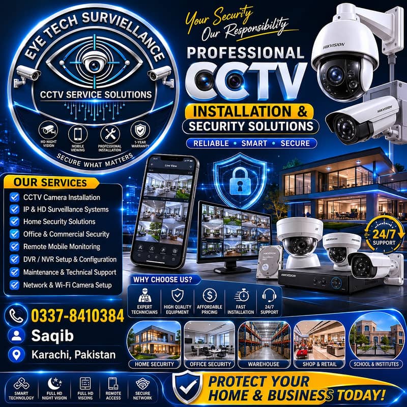 CCTV Camera Installation | CCTV Packages | CCTV Cameras | All Karachi 1