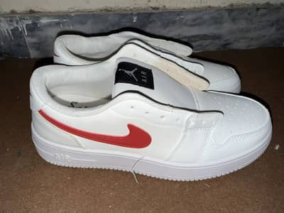 nike air force 1 red and white