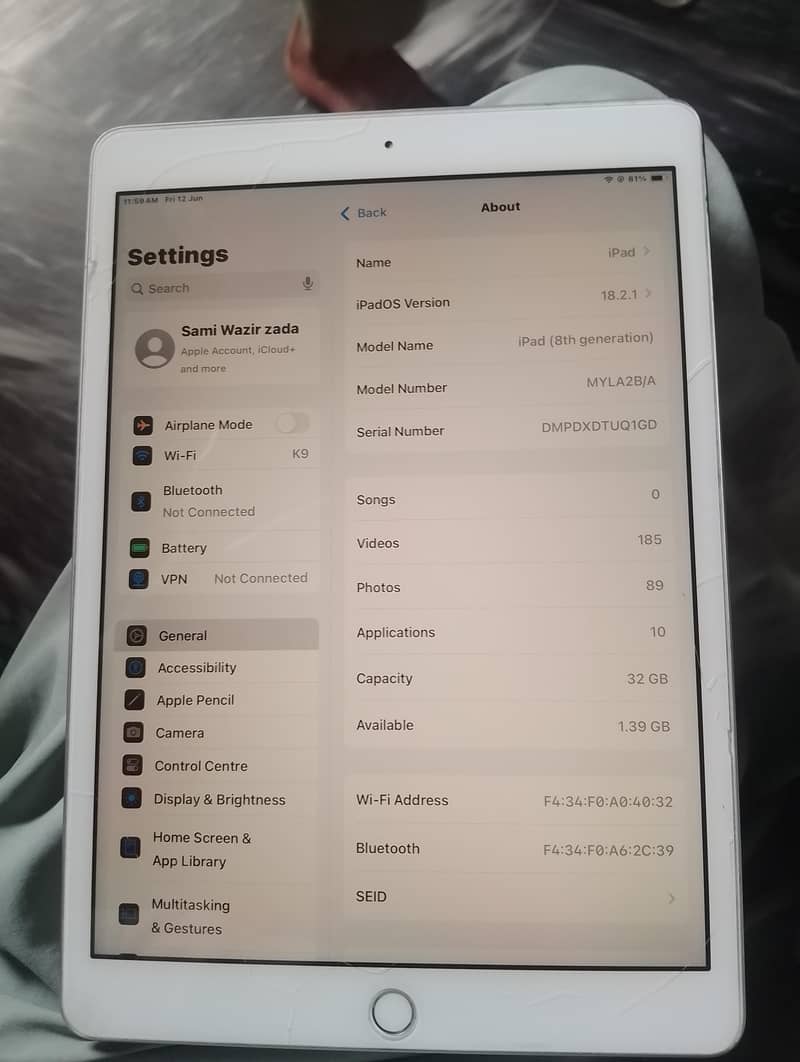 ipad 8 gnaration 0