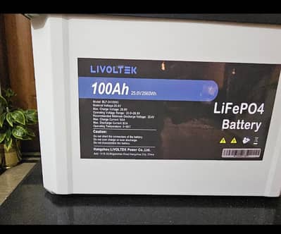 4month used livoltek lithium ion battery 100ah 24v