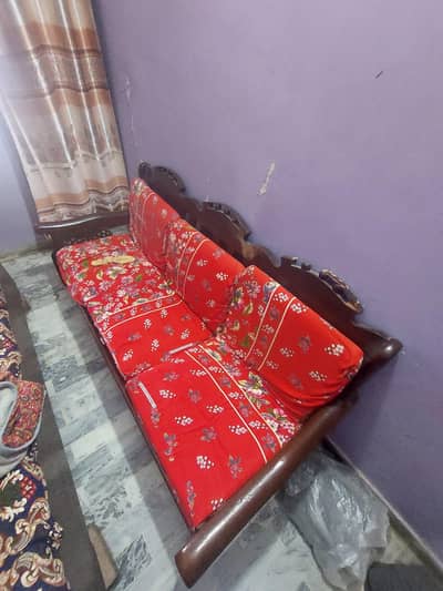 Full bed with Diamond Mattres and other furniture
