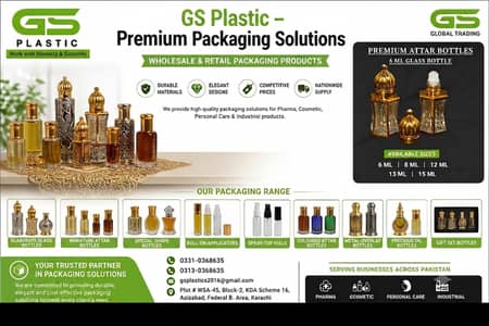 Attar Glass Bottles,Plastic Bottles Wholesale,Spray Pumps Wholesale,